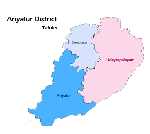 Ariyalur_District_Taluks_Map